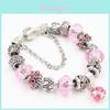European Style Fashion Charm Bracelet Jewelry With Crystal Glass Beads Lucky Balls