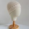 Hollow Out Knitted Beanies Hat Thin Weave Cap Retro Crochet Pullover Hat  Girls