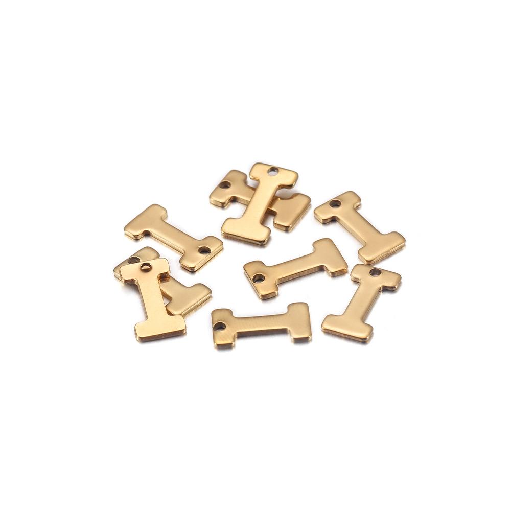 

30Pcs Gold Color Stainless Steel A-Z 26 Initial Letter Pendant Charms Pendant For DIY Jewelry Making Earrings Bracelet Necklace