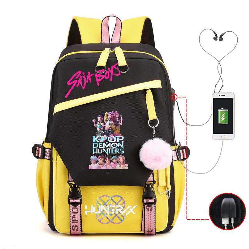 Animation Peripheral Printing Korean Version Style Children'S Backpack College Style Junior High School Student Leisure Schoolbag
