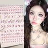 3D Butterfly & Star Face Sticker Set with Rhinestones & Pearls for Kids