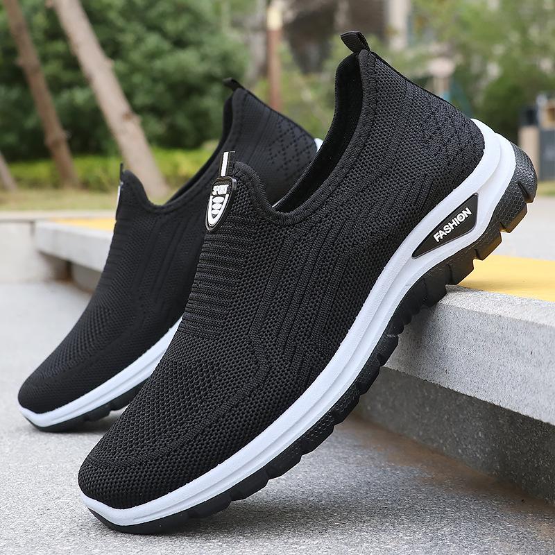 Fashion Summer New Men's Casual and Comfortable Daily Mesh Cloth Shoes, Breathable and Casual Polyurethane Outsole Sports Shoes