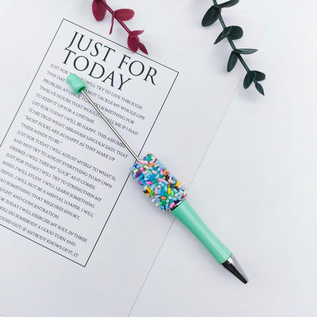 Cute Rotating Bead Pen - Colorful Candy Needle DIY Party Pen