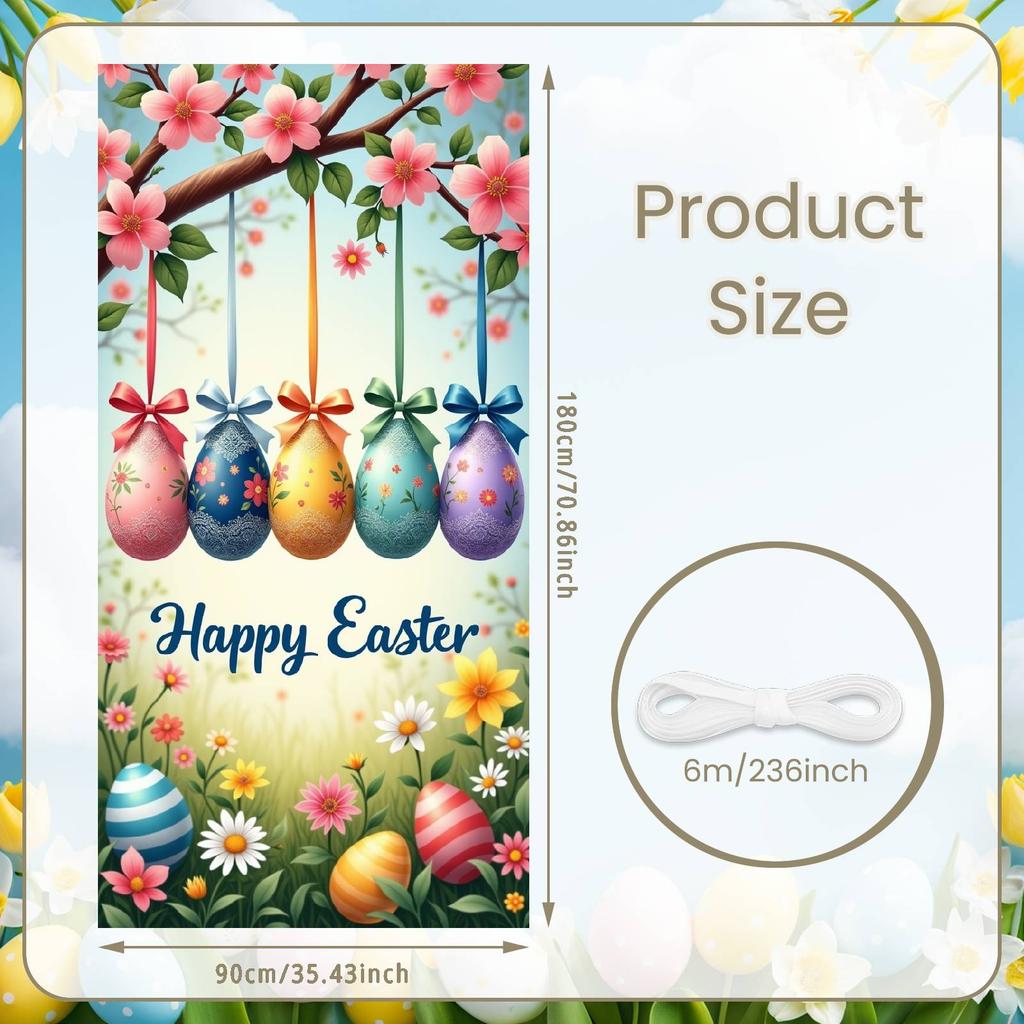 Easter Egg Display Vintage Truck Religious Easter Backdrop Spring Easter Background Plaid Border For Family Gathering Church