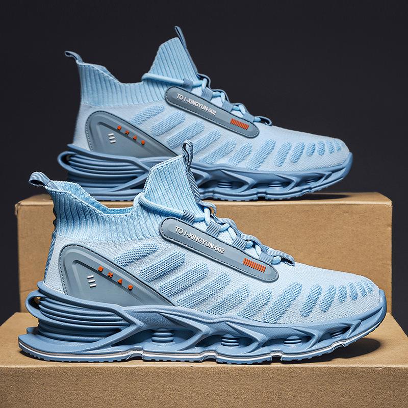 Mesh shoes men's 2025 new summer breathable fly-woven mesh trendy versatile and lightweight running men's sports and leisure shoes