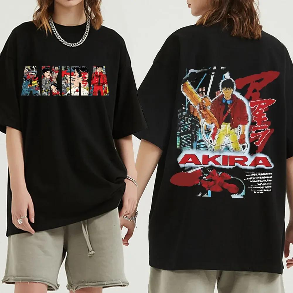 Japanese Anime Neo Tokyo Akira T Shirt Movie Science Fiction Manga Shotaro Kaneda Men Short Sleeve T Shirts 100% Cotton T-shirt