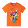 A1233 Kids Boys Girls Kpop Rumi Zoey Mira Print Short Sleeves T-shirt