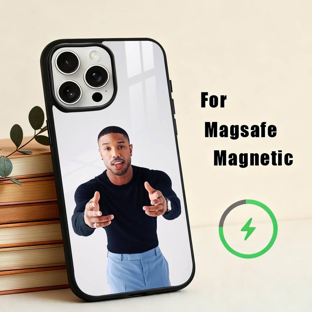 Oscar Actors M-Michael B. J-Jordan Phone Case For iPhone 17,16,15,14,13,12,Plus,Pro,Max for Magsafe Magnetic Wireless Charging