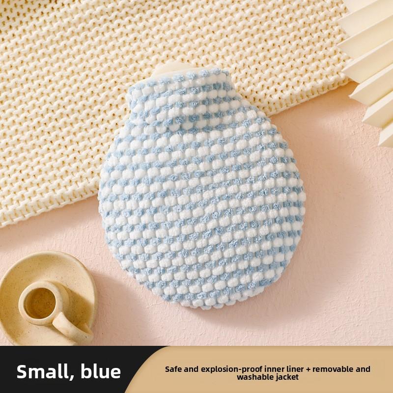 

Water-filled Thickened Explosion-proof Warming Waist Heat Pack for Abdomen and Belly Cute Hot Water Bottle 500ml синий