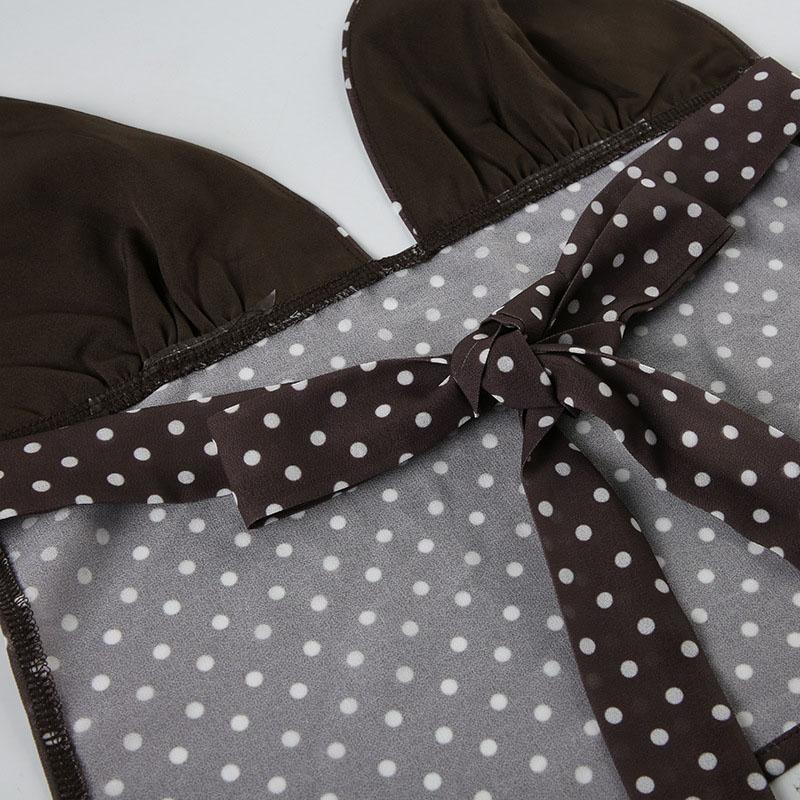 y2k Tops Summer Women Vest Polka Dot Print Spaghetti Strap Sleeveless Camisole with Scarf Vintage Clothes Streetwear