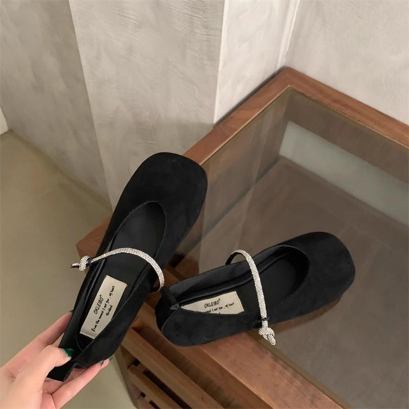 

New Style Footwear Leopard Print Women Mary Janes Shoes Female Designer Shallow Buckle Strap Ladies Flat with Shoes 40 чёрный