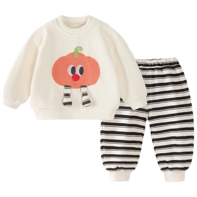 

Unisex Baby Striped Hoodie & Sweatpants Set 90