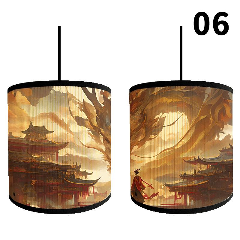 Japanese Style Lamp Shade Bamboo Art Light Cover Bar Cafe Homestay Restaurant Decor Chandelier 30cm Home Bedside Wall Lamp Cover