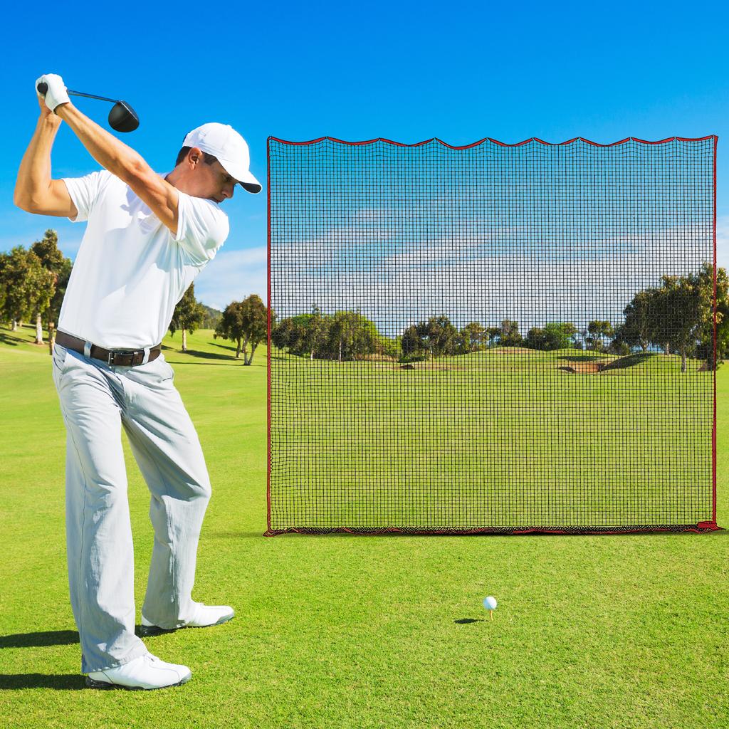 Sport Übungsnetz 10x10FT für Hinterhof Driving Chipping Training Schwung Trainingshilfe Geschenk für Männer Papa Ihn Golfer