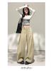 2026 Spring Women's High-Waisted Slimming Cargo Trousers - Loose Wide-Leg Style