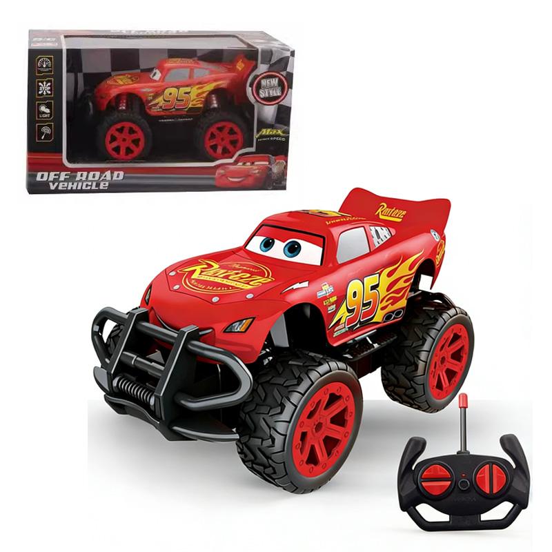 Latest Pixar Cars 3 Electric Plaything Car Lightning Mcqueen Four Channel Cross-Country Remote Control Car Model Plaything Kids Present