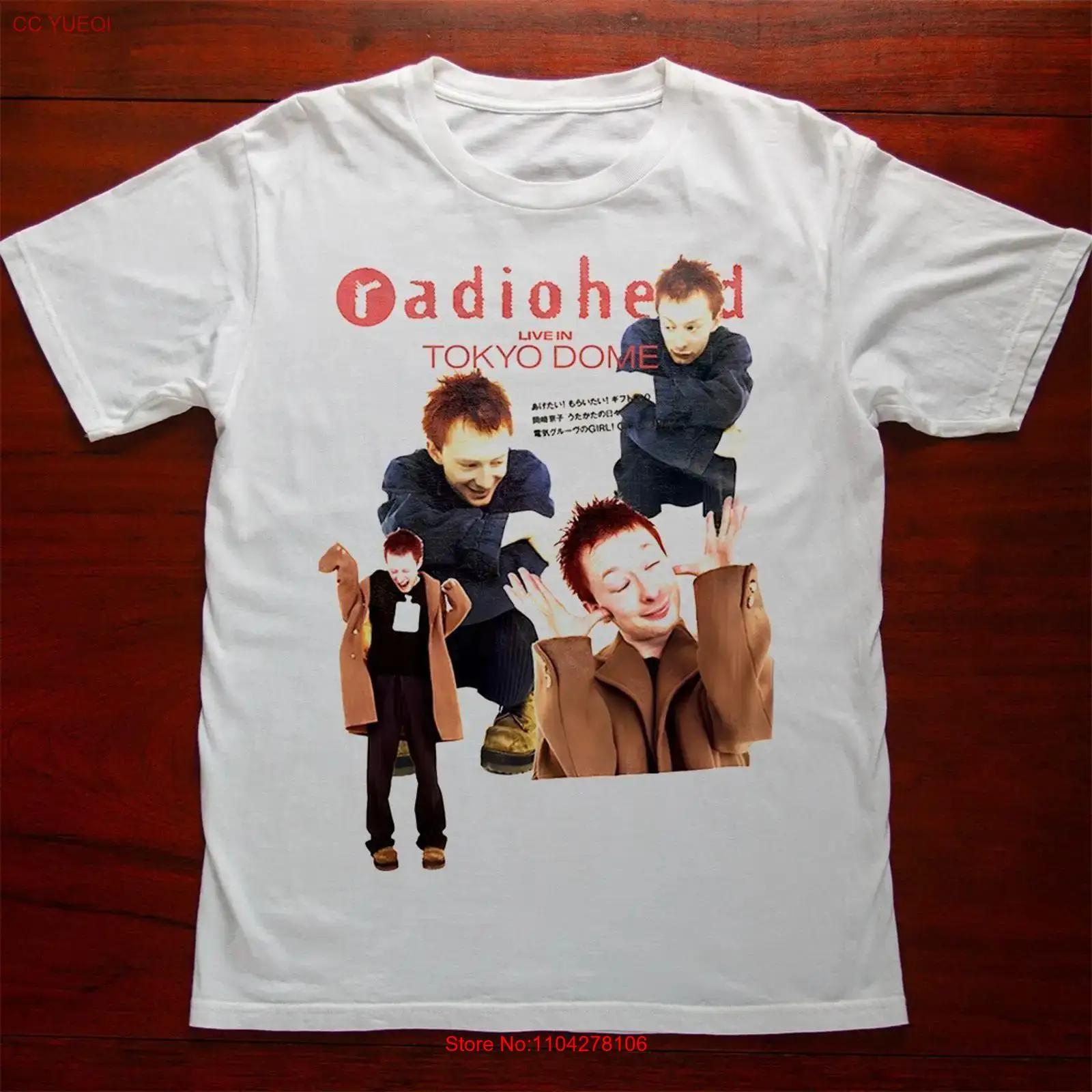 

Rare Radiohead Thom Yorke Live In Tokyo White T shirt S 5XL vintage Washed Unisex graphic homme Comfortable Stylish streetwear 5XL різнокольоровий