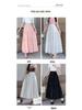 Women's 2025 High-Waist A-Line White Long Skirt - Summer's New Elegant and Slimming Design for Pear-Shaped Figures