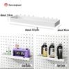 Pegboard Wall Organizer with Hooks - No-Drill Storage Rack for Entryway or Study Room.