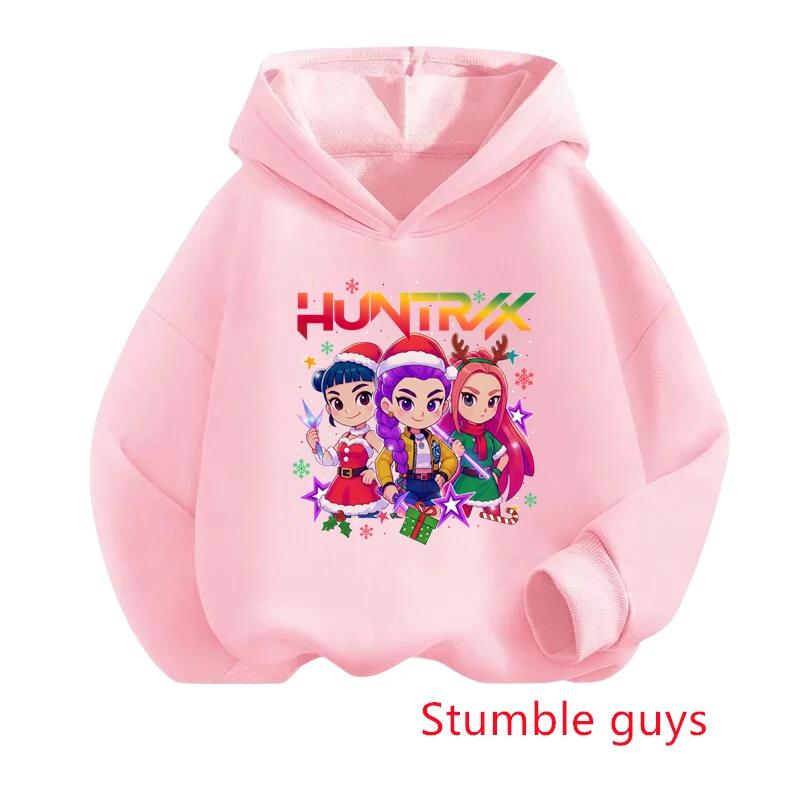 

Kpop Охотницы на демонов Детский свитшот Осень/Зима Рождество Мягкий, Теплый, Изысканный принт Удобное худи 100