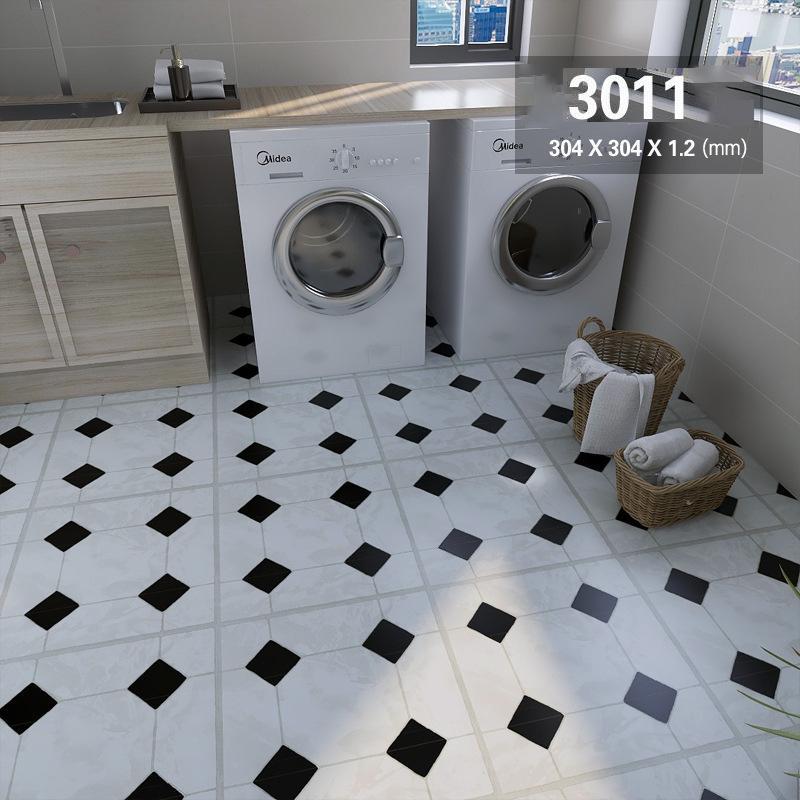 

10/20 шт. 30*30 см 3D ПВХ самоклеюча наклейка для підлоги Водонепроникна наклейка для ванної кімнати Домашня наклейка на стіну Домашній декор 10PCS