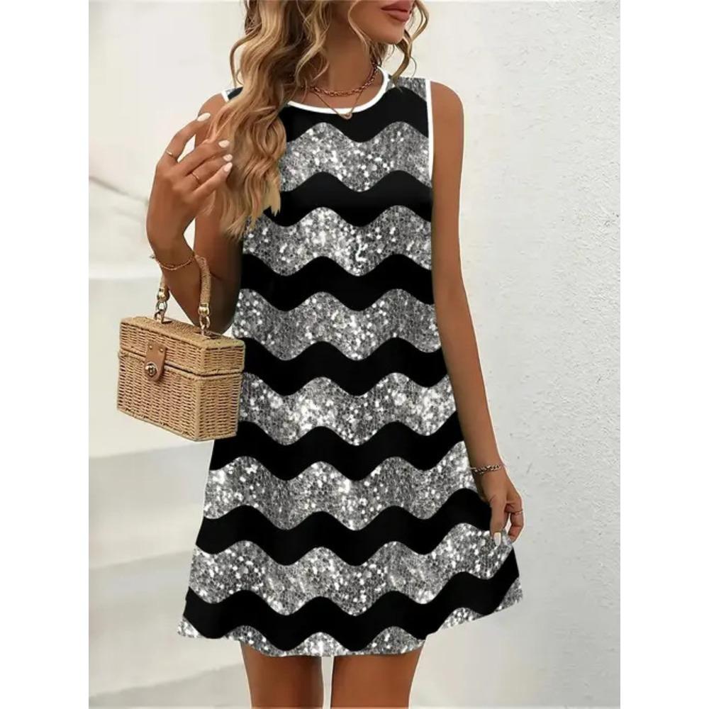 Summer New Casual Versatile Women's Dress Fashionable Simple Comfortable Soft Breathable High-quality Sleeveless Vest Dress