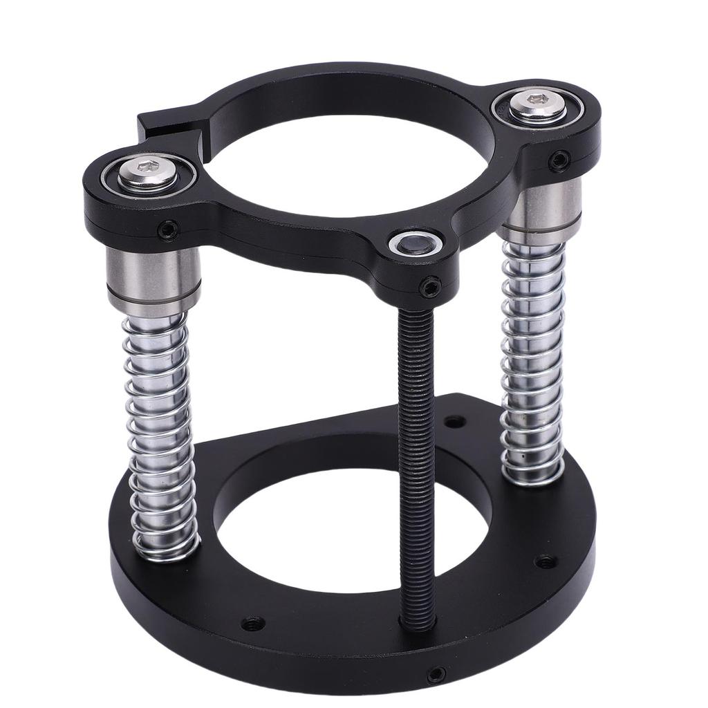 Router Lifting Base 2 Jaw Clamping Hand Crank Lift Base for 64 66mm Small Trimming Machine Slotting Chamfering Black