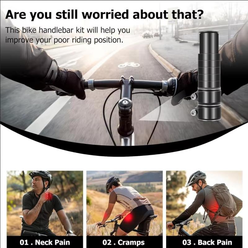 Aluminum Alloy Bike Fork Stem Riser Extender Extension Bicycle Cycling Bike Stem Head Up Raiser Handlebar Riser Adaptor