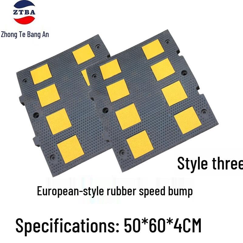 Rubber Road Speed Bump 4cm