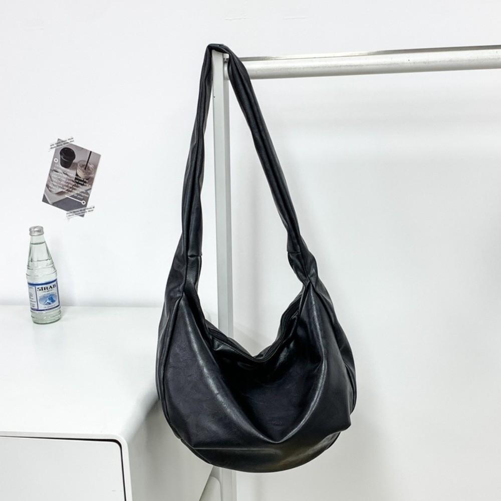 

Мужская сумка-пельмень в японском стиле, большая вместимость, сумка через плечо, простая повседневная нагрудная сумка, для улицы