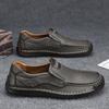 Genuine Leather Men Handmade Casual Shoes Luxury Brand Men Loafers Breathable Slip On Italian Driving Shoe Chaussure Homme