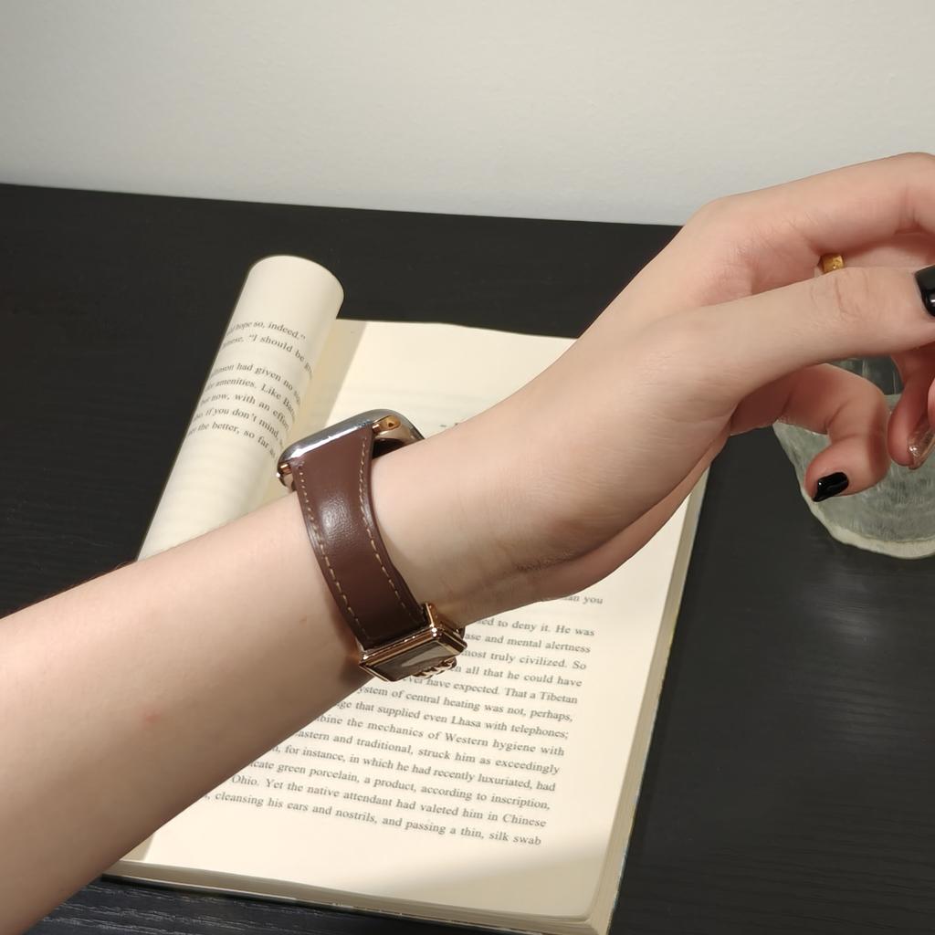 Lady Luxury Leather Strap for Apple Watch Serise11 42mm 46mm Malachite Band for Iwatch Serise10 9 8 7 6 5 4 Se 3 2 Elegant Ultra3 49mm Bracelet