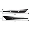 2Pcs Auto Front Hood Car Sticker Racing Stripes Graphics Decal Accessories