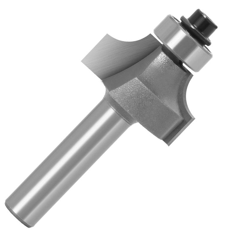 1Pc 8mm Shank Round-Over Router Bits for Wood Woodworking Tool 2 Flute Endmill With Bearing Milling Cutter Corner Round Over Bit