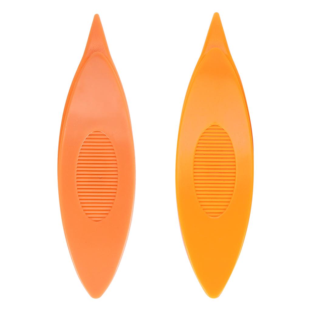 2pcs Tatting  s Plastic Tatting  s Craft Tool for   Hand Sewing Knitting(Orange Yellow )