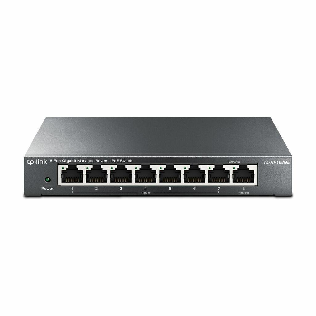 TP-Link TL-RP108GE Switch 8 RJ45 Gigabit PoE ports Black