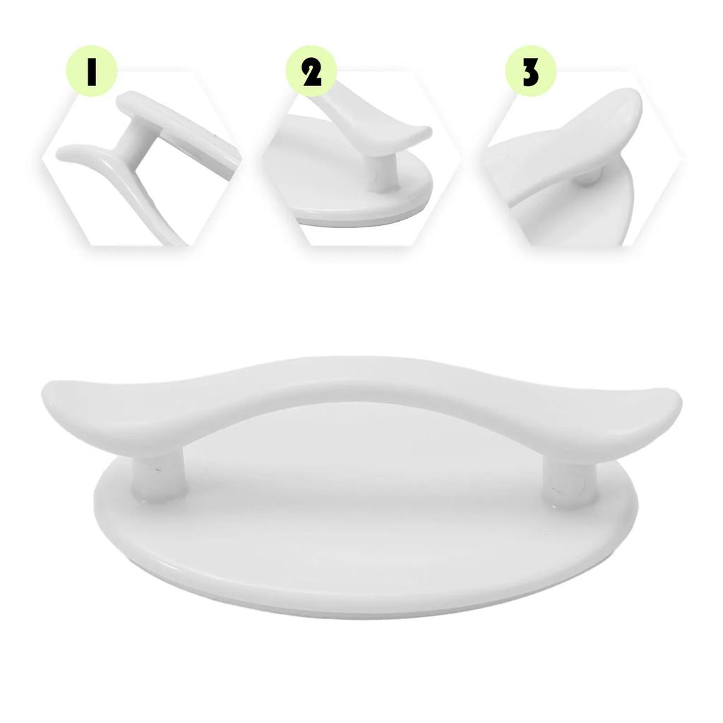82x49 X29 Mm Door Handle Smooth Strong Home Improvement Refrigerators Self-adhesive Sliding Handle For Doors Curved Handle