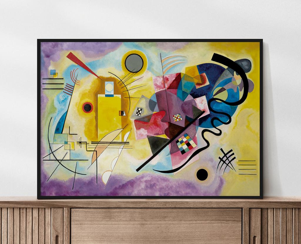 Poster Kandinsky Yellow Red Blue