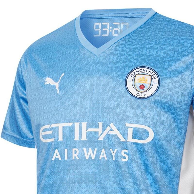 Puma MCFC Edice k Čínskému novému roku Domácí Výkon Rovné Nohavice Prodyšný Fotbalový Dres Sezóna 21-22 Verze pro fanoušky Kevin De Bruyne Pánské Dresy Modrá 759202-01