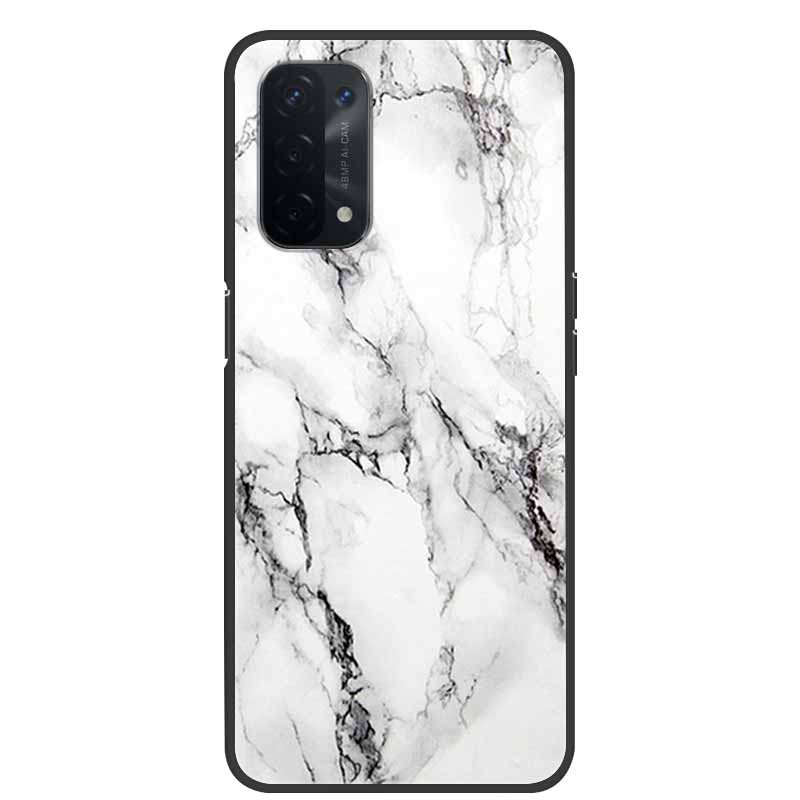 For Oppo A54 5G Case Marble Soft Silicone Back Case for Oppo A55 5G Phone Cover OppoA54 A54 A55 4G 5G 2021 Coque Funda Bag