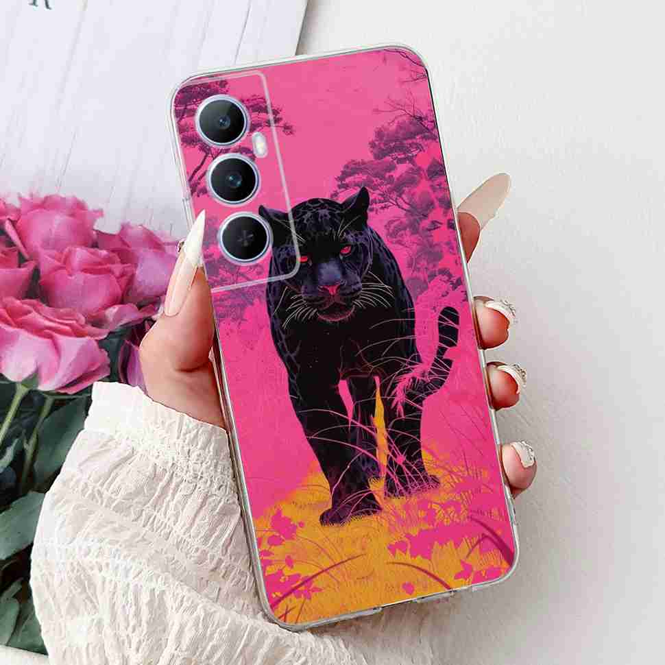 Für Realme C65 4G 2024 Hülle Weiche Silikon Bunte Schmetterling Hülle Für Realme C 65 C65 Fundas RMX3910 Vollständige Schutzhülle