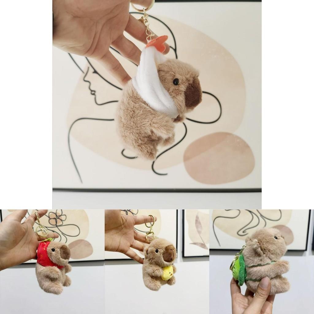 Adorable Capybara Plush Keychain Cute Bag Charm Stuffed Animal Toy Gift