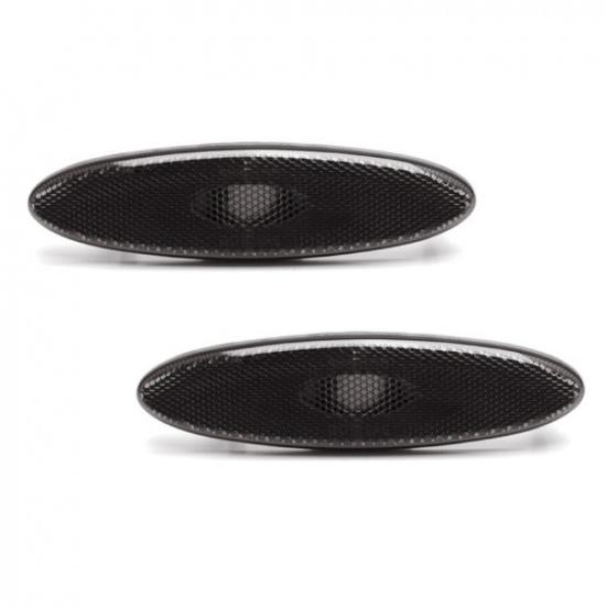Dark Smoked Lens Rear Side Marker Lamp Housings For 1999-2004 Chevy C5 Corvette