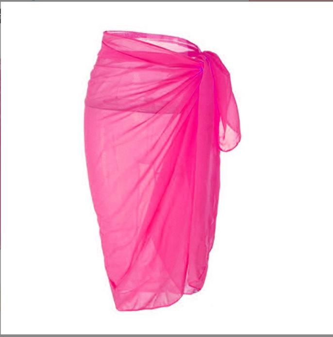 

Versatile European and American Chiffon Beach Cover-up: Sunscreen Dress with Multiple Styling Options One Size