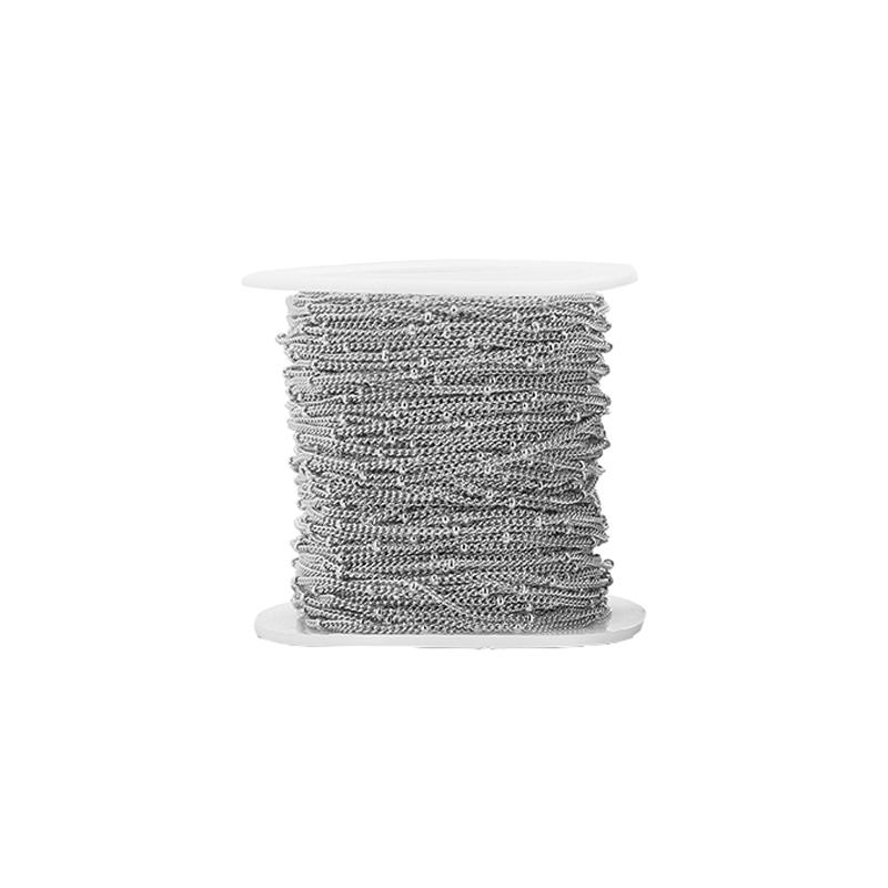 

2meters 2mm Stainless Steel Bracelet Chains Bulk Never Fade PVD Necklace Ball Bead Chains for Diy Bracelet Jewelry Accessories