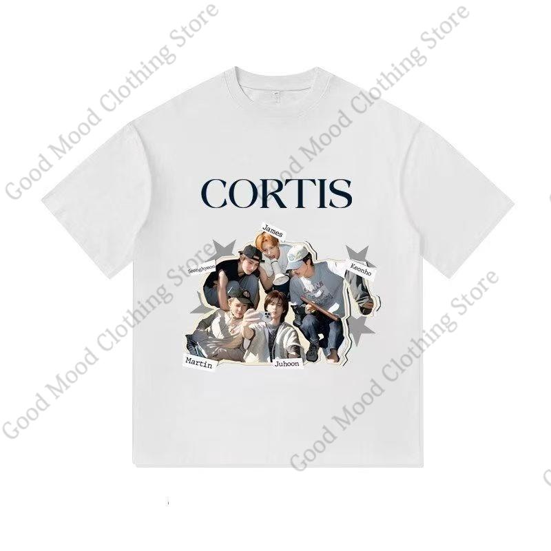 CORTIS T Shirt Fashion Trend Streetwear Casual Fans Clothes SEONGHYEON KEONHO JUHOON Print Tshirt Kpop Cotton Short Sleeve Tee