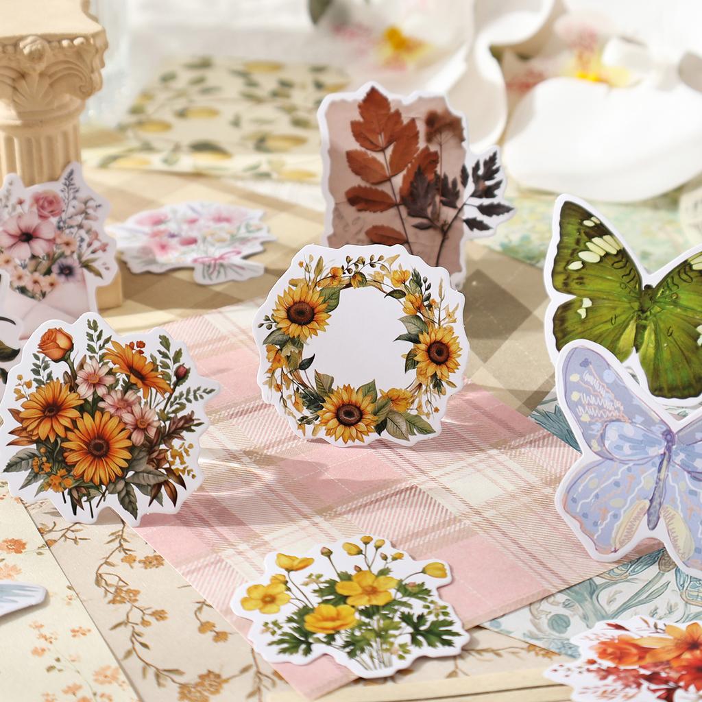 100pcs Vintage Decor Scrapbooking Materials Paper Combo Kit DIY Junk Journal Collage Photo Album Retro Background Paper