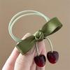 Stylish Cherry Hair Bands and Hair Clip For Children High Elasticity And Softness Hairpieces For Everyday Use