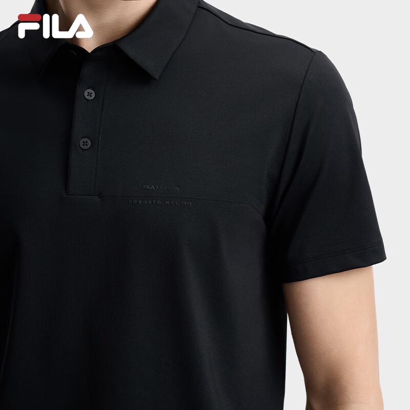 FILA Men's Knit Short Sleeve Polo Shirt