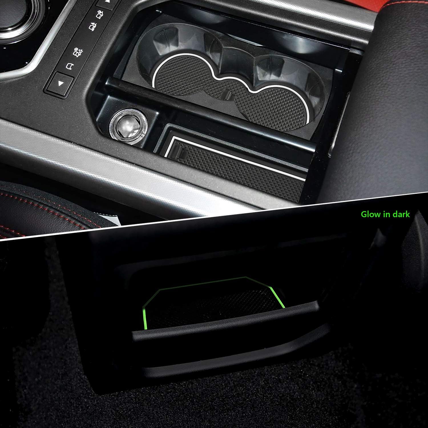 

Auovo 8pcs Anti-dust Mats for Range Rover Evoque Accessories 2012-2018 Custom Fit Center Console,Car Cup Holder Inserts,Door Liners Interior for Land білий